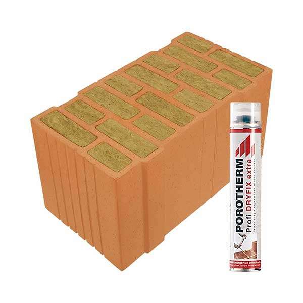 Porotherm Rapid + Dryfix 50 Thermo tégla