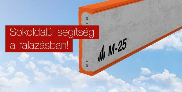 Újdonság - Porotherm M-25 áthidaló